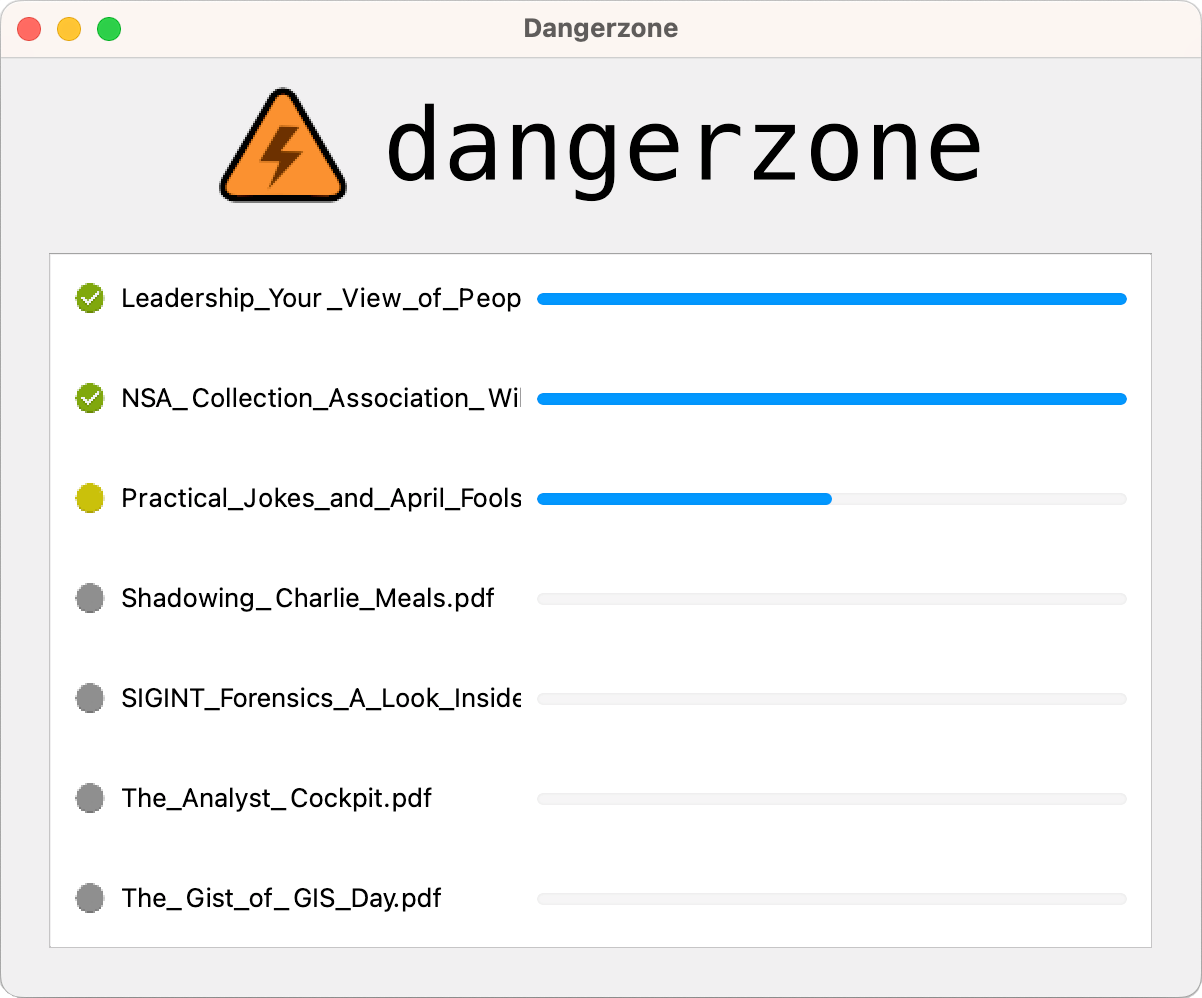 Dangerzone File Conversions